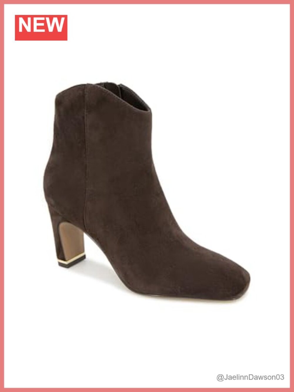 Kenneth Cole New York Women's Grizelda Ankle Boots Suede Block Heel Zip